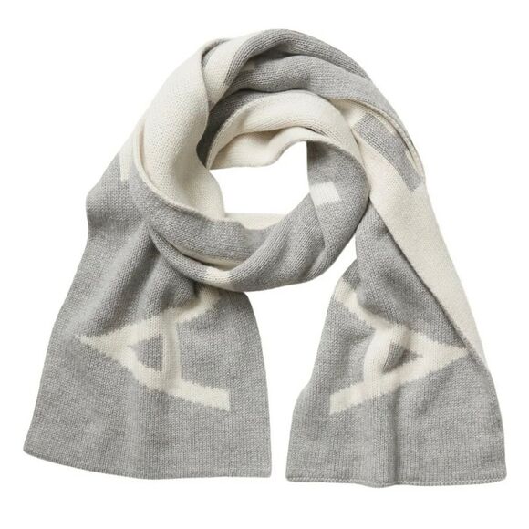 Athleta Gray and Cream Scarf - Picture 2 of 3
